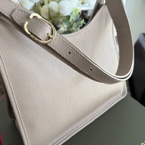 Longchamp Hobo Bag M LE FOULONNÉ Turtledove - Picture 14 of 16
